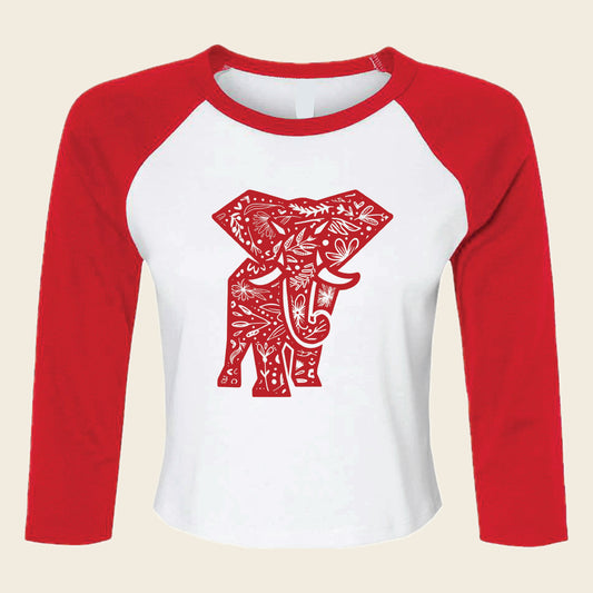 Abigail Adams Cropped Baseball Tee